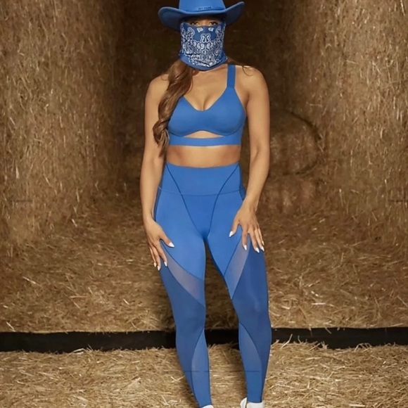 IVY PARK Pants - IVY PARK x ADIDAS GLORY BLUE TIGHTS